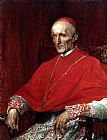 George Frederick Watts Canvas Paintings - Cardinal Manning